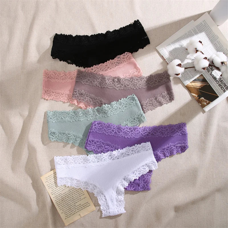 Perspective Lace Panties for Women Sexy Low Rise Brazilian Panties Female Breathable G-String Underwear Soft Intimates Lingerie