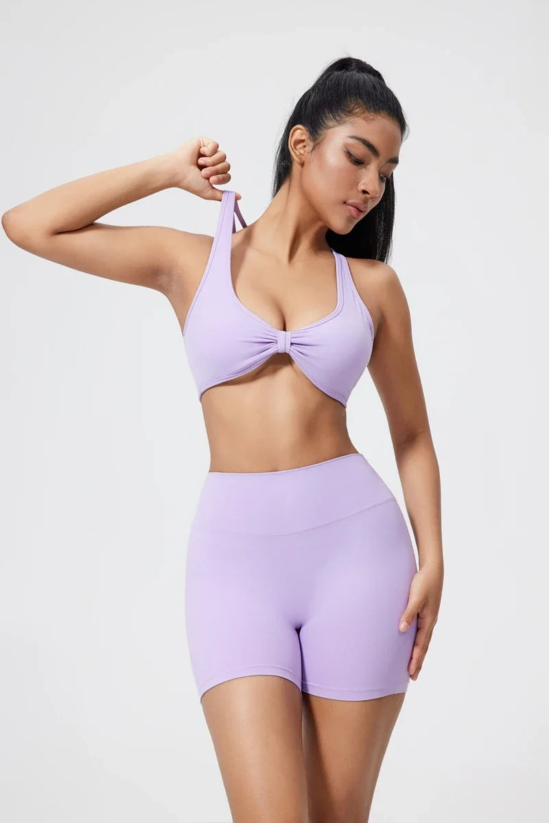 DIAS FIT JOY fold sports bra cross beauty back detachable yoga bra tight fitting outdoor sports running fitness gym suit