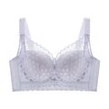 Women's Full Coverage Wire Free Bra Non-Foam Lace Bra Thin Sexy Lace Bra Plus Size 36-46CDE Push Up for Women Thin Latex Bra 46E