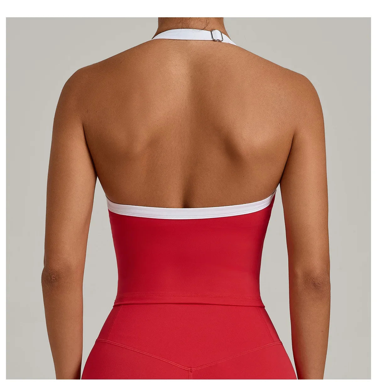 Hanging Neck Top Women Sports Bra Push Up Fitness Yoga Bra Color Blocked Underwear Gym Sport Tops Women Running Vest Bralette