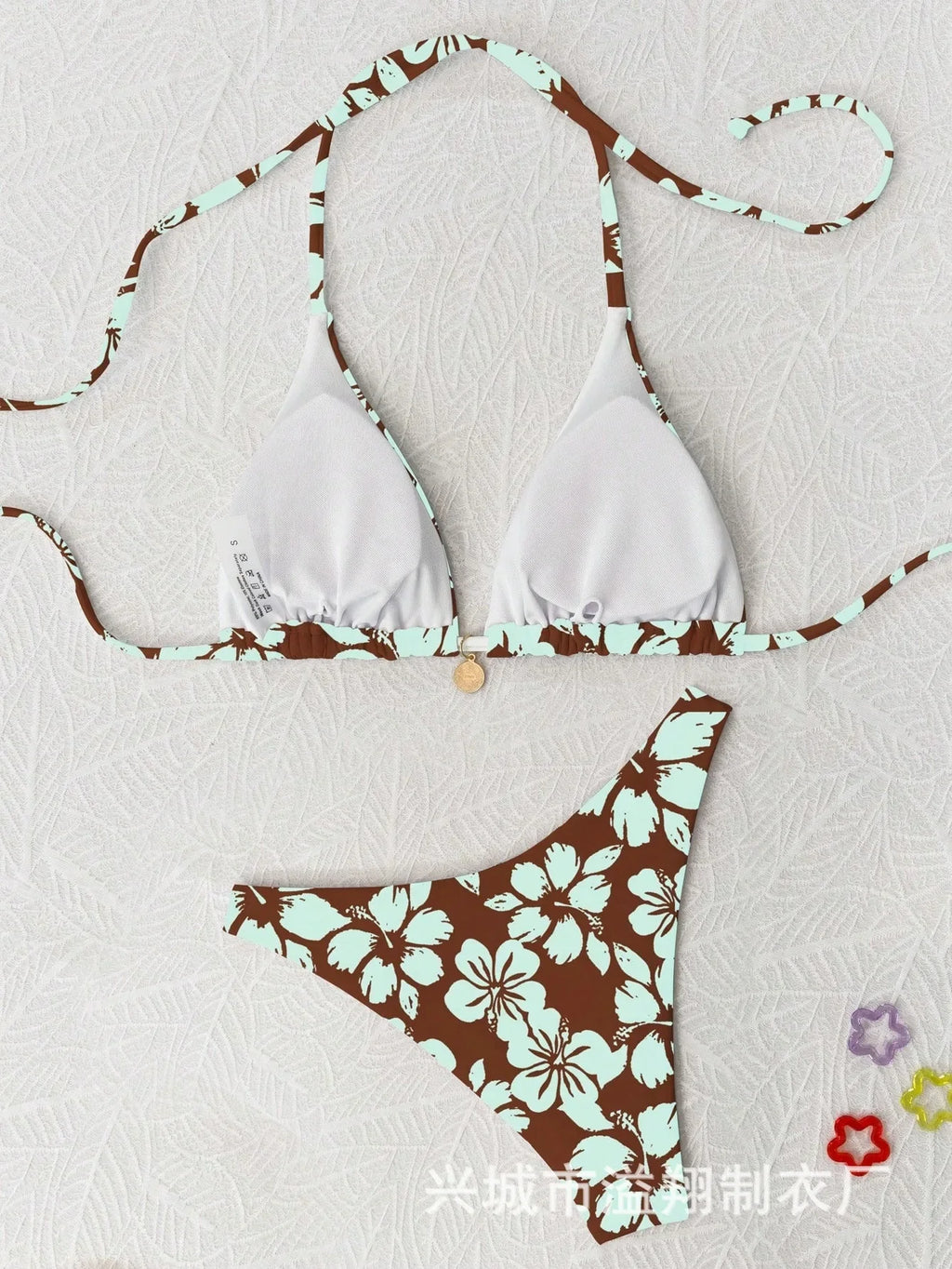 Micro Bikini 2026 Push Up Women Swimsuits Sexy Swimwear Brazilian Bikini Set Biquini Print Swimsuit Summer Brown Beachwear