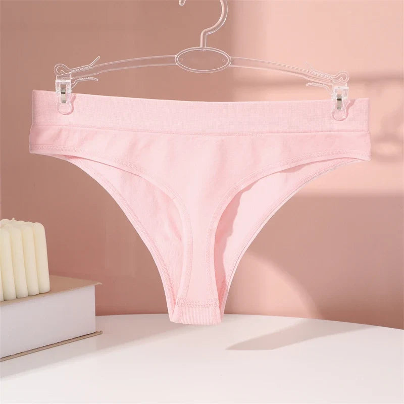 3PCS Seamless Women's Lingerie Female Thongs Sexy Underwear Low-Rise Underpant Women's Panties Intimates Bikini Briefs S-XL