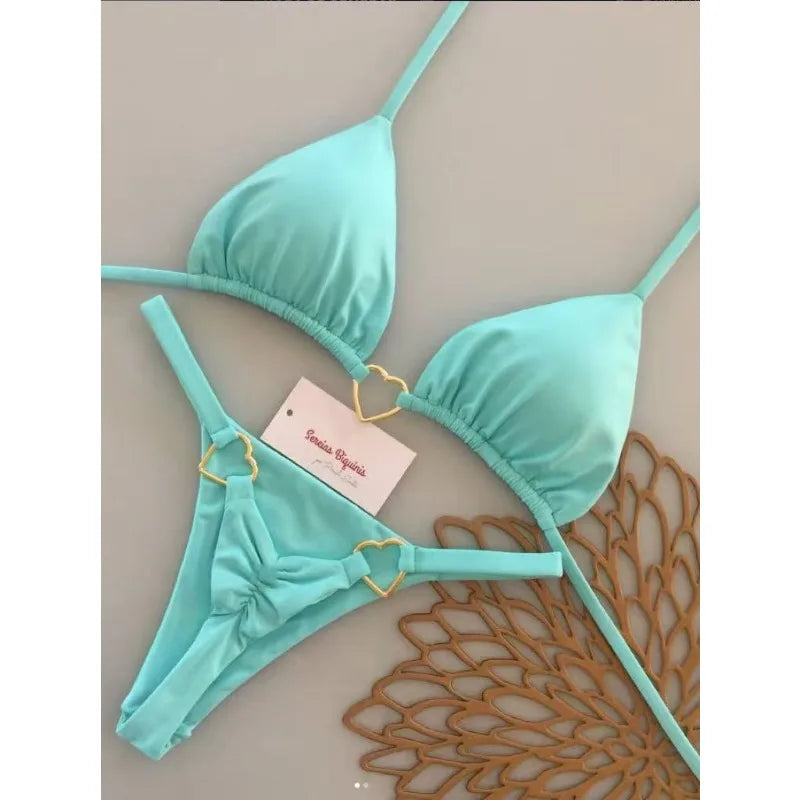 2026 Micro Bikinis Push Up Women Swimsuits Sexy Swimwear Brazilian Bikini Set Thong Biquini Print Swimsuit Summer Beachwear
