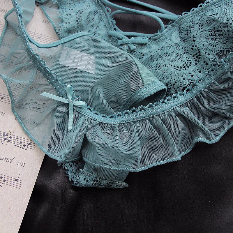 Girls G String Sexy Panties Women Underwear Lace Briefs Hollow Out Thong High Quality Transparent Underpants Lingerie Intimates