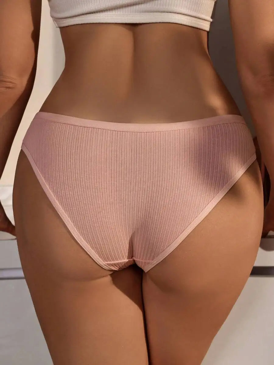 3Pcs/Set Cotton Women Briefs Sexy Seamless Brazilian Panties Female Low Rise Underwear Breathable Underpants Girls M-XL Intimate