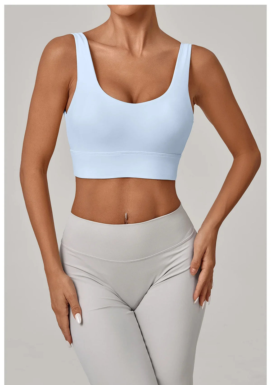 High Strength Yoga Bra Breathable Sports Bra Anti-Sweat Fitness Top Women Shockproof Crop Top Push Up Sport Bra Gym Workout Top