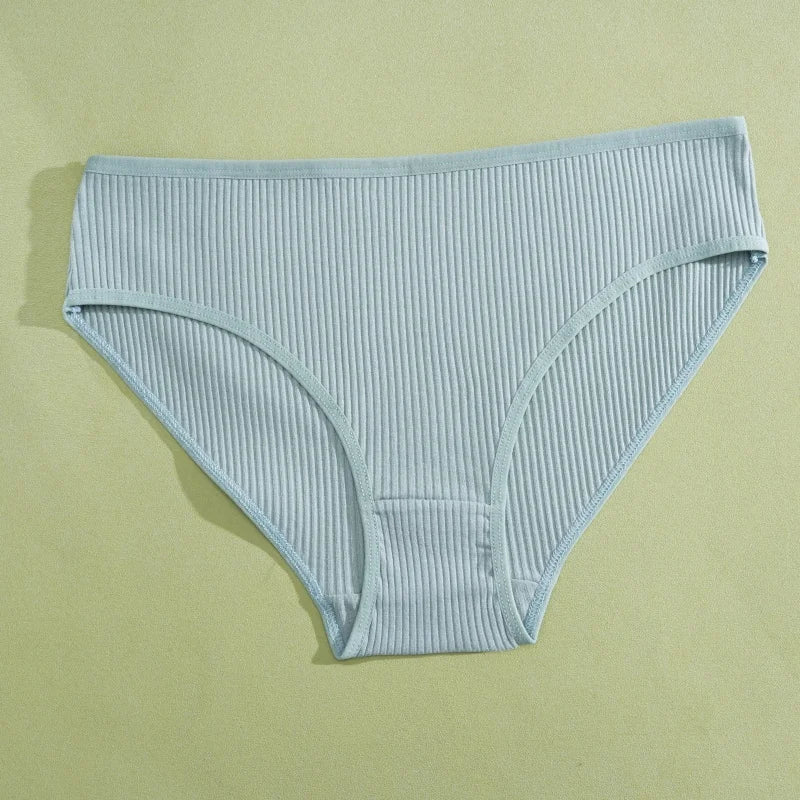 Women's Seamless Cotton Briefs Women Panties Solid Color Breathable Underwear Female Low Waist Soft Lingerie S-XXL