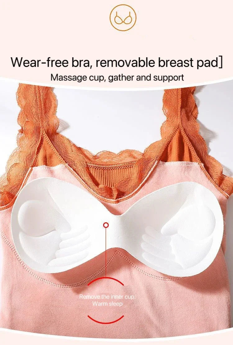 Thermal Underwear Plus Size Vest Thermo Lingerie Women Winter Clothing Warm Top Inner Wear Thermal Shirt Undershirt Intimate