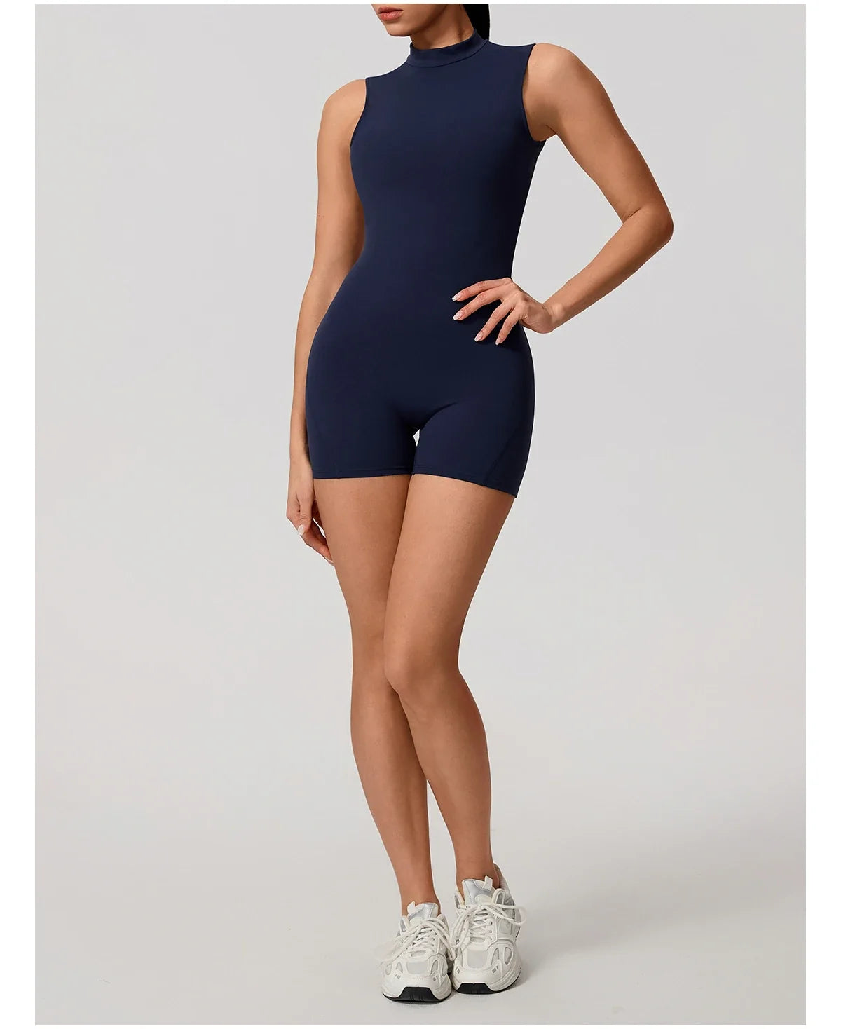 Hearuisavy Summer Sports Overalls Women Gym High Stretch Sleeveless Yoga Bodysuit Running Push Up Butt-Lifting Fitness Jumpsuit