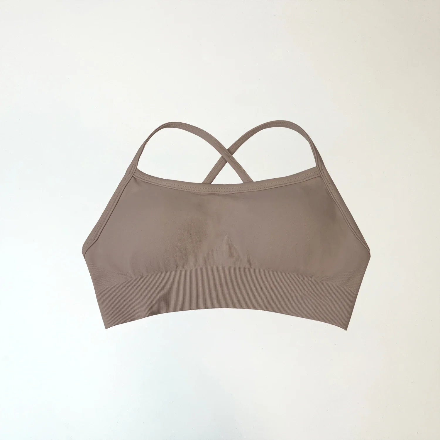 NCLAGEN Backless Sports Bra high support Fitness Underwear Back Cross Gym Crop Top Women Training Running workout Seamless Bras