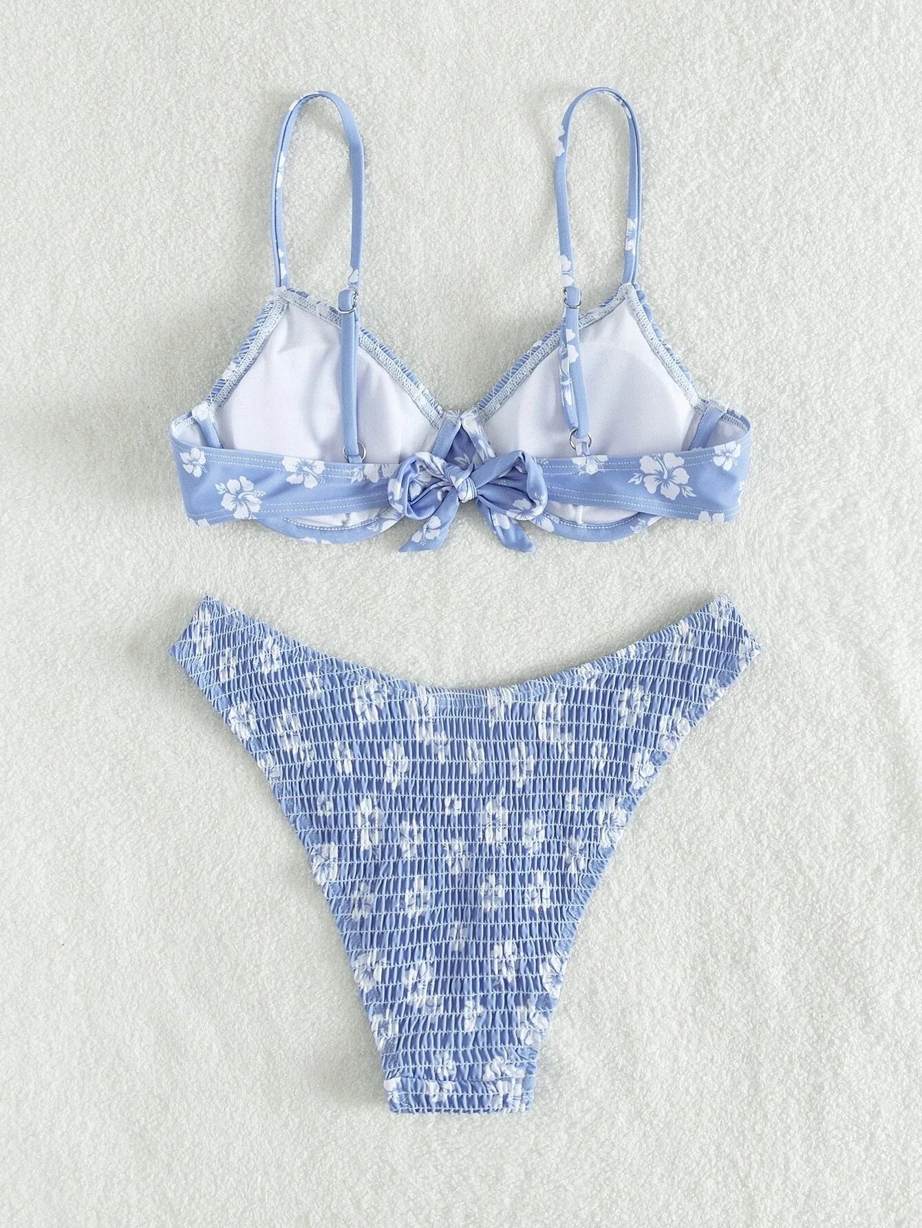 2026 Sexy Floral Twin Strap Bralette Bikini Women Swimsuit Triangle Swimwear Bathing Suits Two-piece Biquini Thong Bikinis Sets