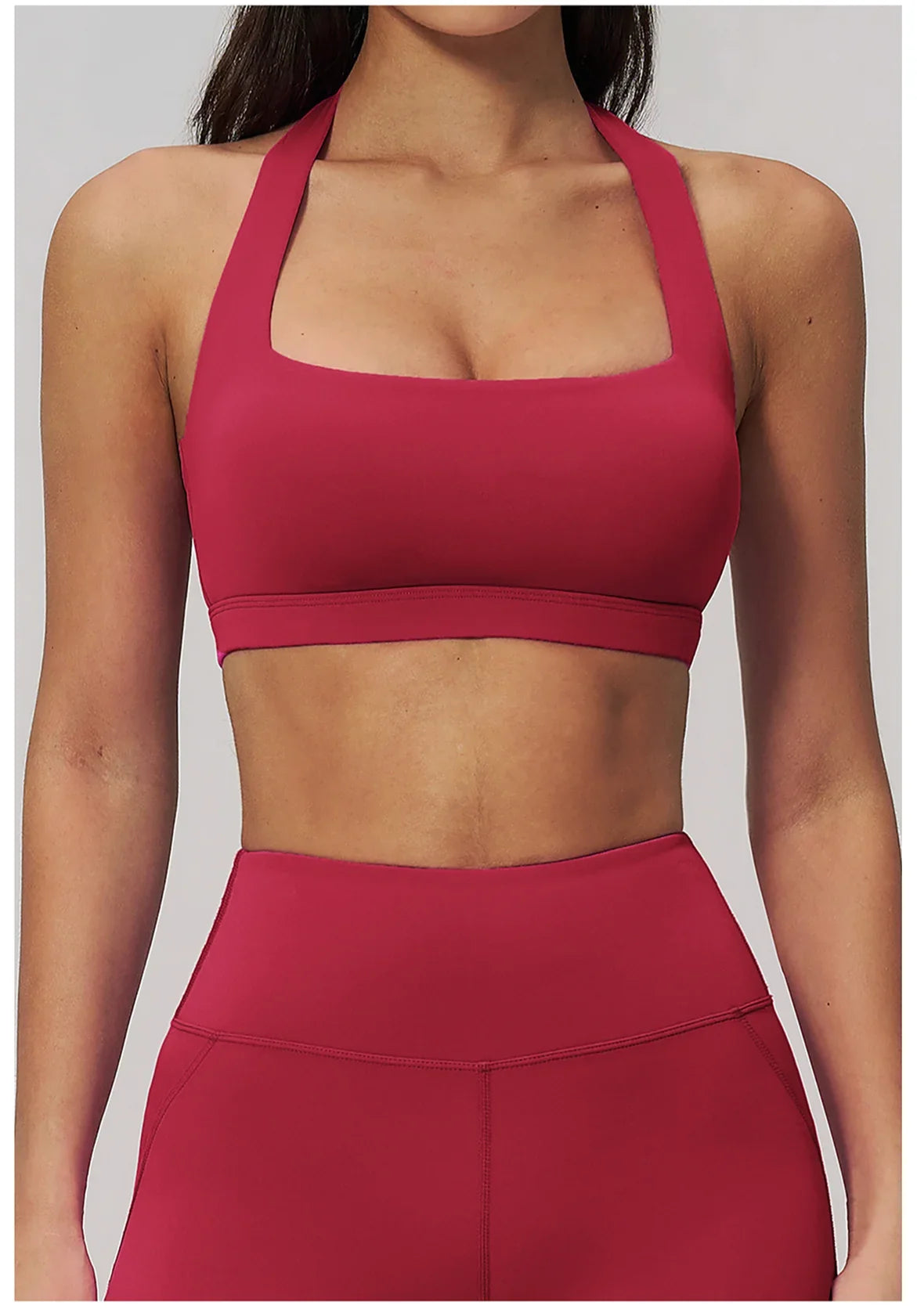 Summer Women Sports Bra Pilates Yoga Bra Hanging Neck Gym Underwear Running Fitness Shock Proof Breathable Quick-Dry Fitness Top
