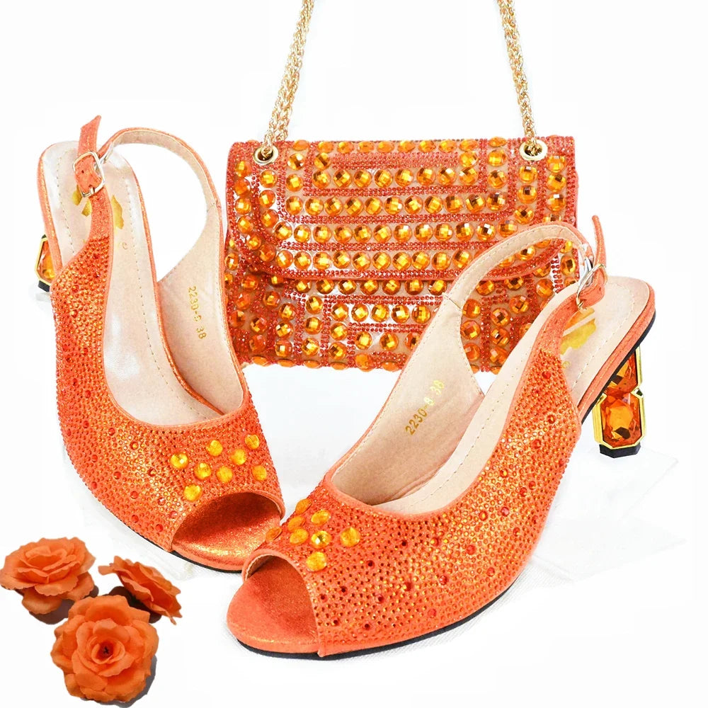 Italian Shoes And Bag Sets HJK1-1