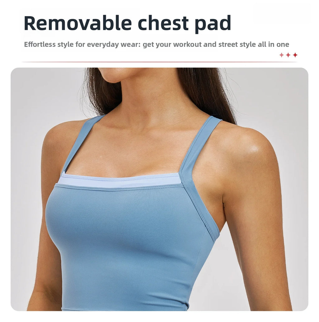 Yoga Bra Women High Strength Sport Bra Anti-Sweat Fitness Top Shockproof Crop Top Push Up Running Sport Bra Gym Vest Workout Top