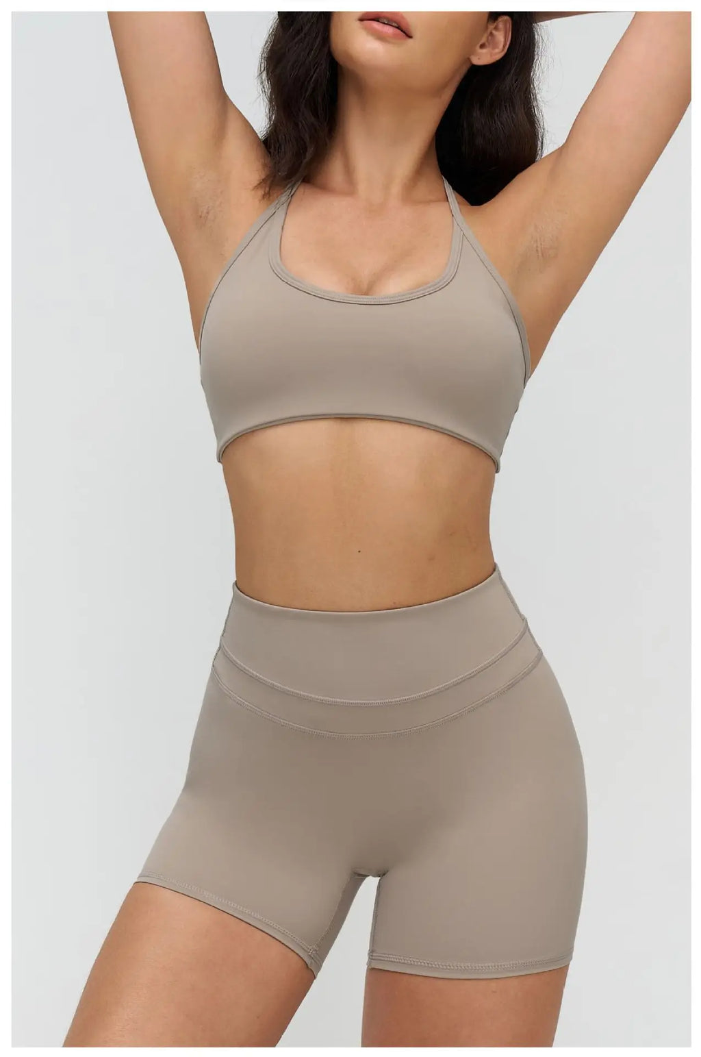 Neck Hanging Sports Bra High Support Women Push Up Bra Summer Gym Clothes Fitness Halter Top Quick Dry Running Workout Underwear