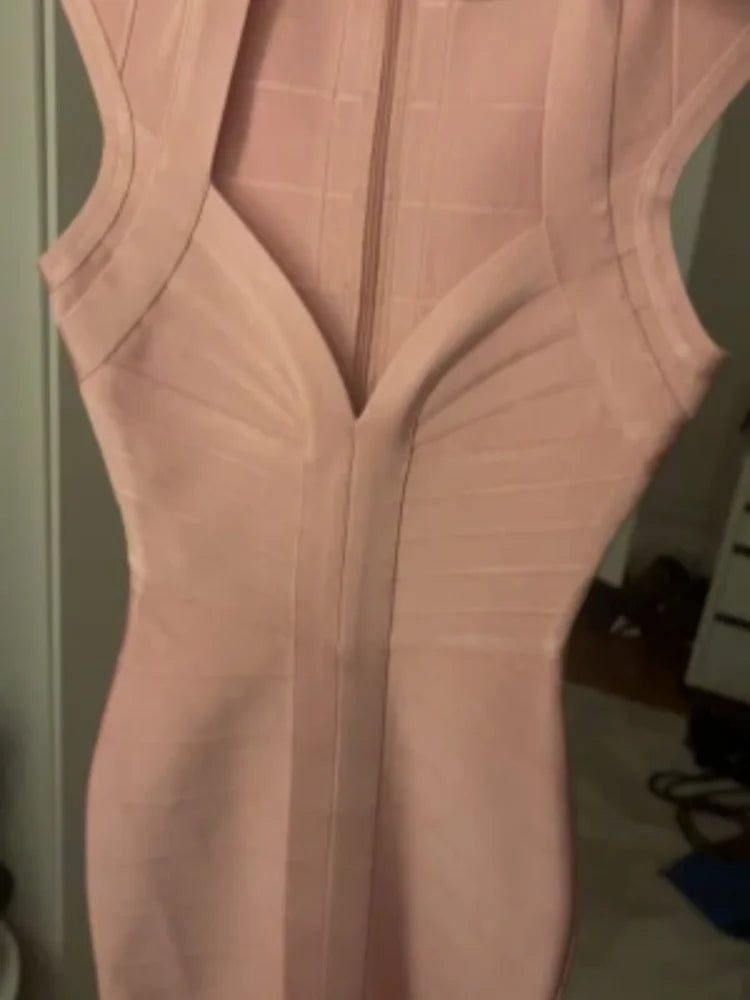 Women's Bandage Slim Waist Tight Tank Top Deep V Neck Solid Vest Spring Summer Elastic Tees 2026 New Lady Casual Party Tops
