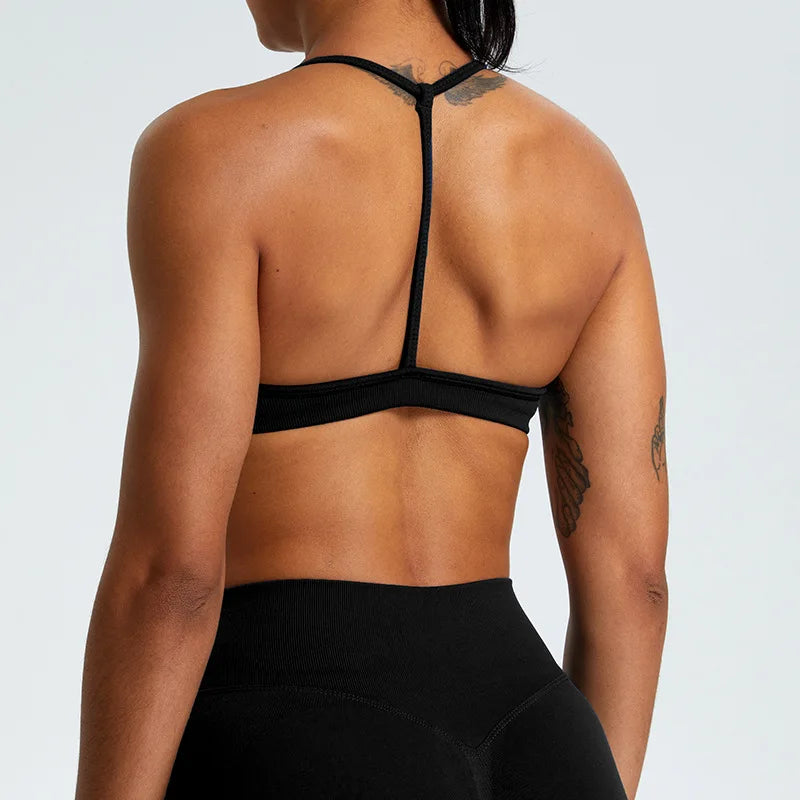 Women Sports Underwear High Support Sports Top Push Up Yoga Bra Gym Crop Top Fitness Workout Bra Running Brassiere Sportswear