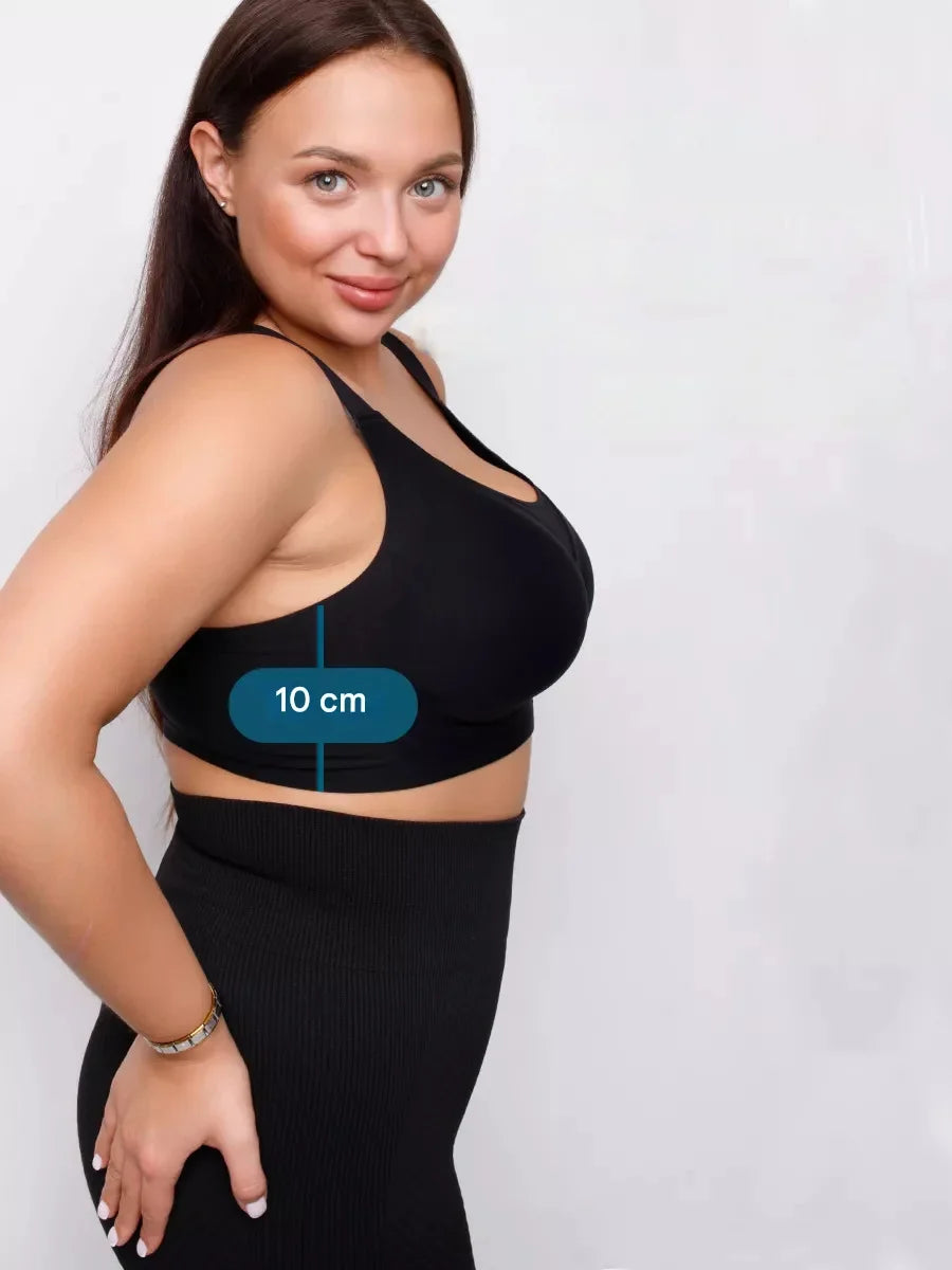 Women's Plus Size Seamless Underwear Jelly Cup Thin Molded Wire-Free Bra Comfortable and Breathable Solid Color Everyday Bra