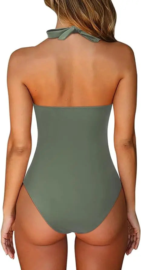 Women's Tight-fitting One-piece Bra Swimsuit Sexy Backless Cross-color Swimsuit Comfortable and Breathable Printing Underwear