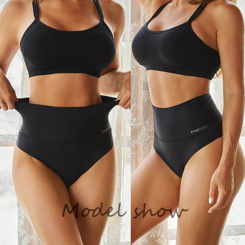 Women Seamless Bodysuit Bikini High WaistShapewear Tummy Control T-Back Thongs Female Slimming Waist Trainer Underwear G-string