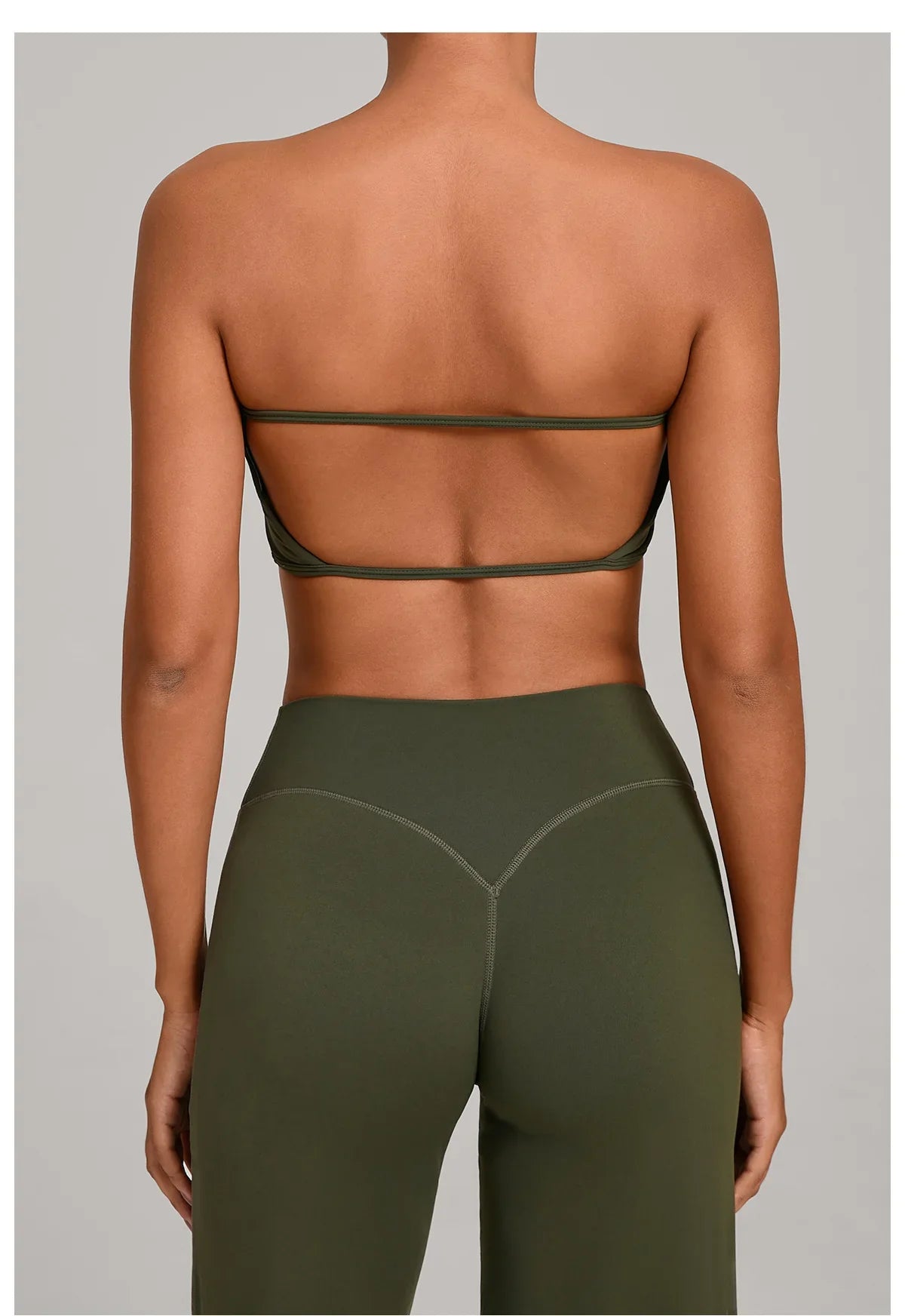 Women Strapless Sports Bra Gym Top Quick-Drying Yoga Clothes Women Tube Top Fitness Chest Wrap Underwear Workout Bra Female