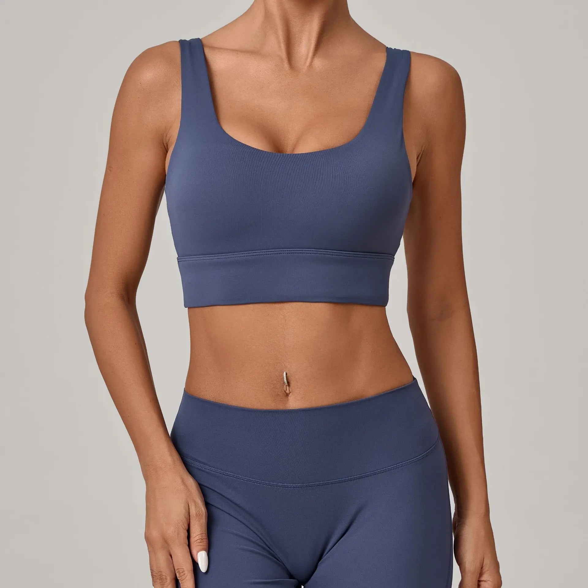 High Strength Yoga Bra Breathable Sports Bra Anti-Sweat Fitness Top Women Shockproof Crop Top Push Up Sport Bra Gym Workout Top