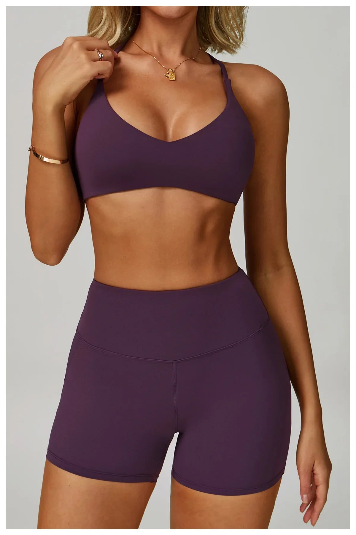 Hearuisavy Breathable Sports Bra Women Quick Drying ShockProof Gym Workout Top Casual Yoga Clothing Push Up Running Fitness Bras