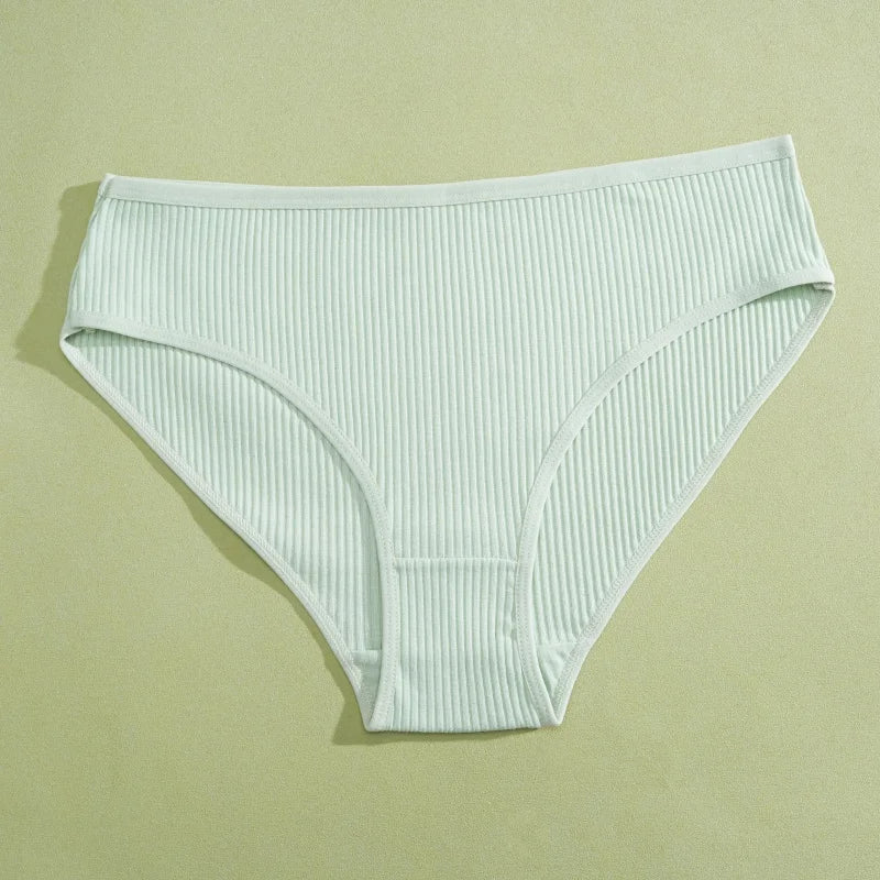 Women's Seamless Cotton Briefs Women Panties Solid Color Breathable Underwear Female Low Waist Soft Lingerie S-XXL