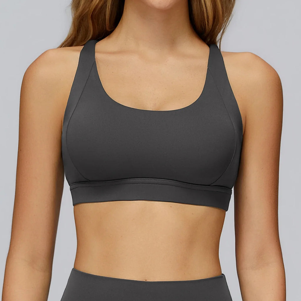 Women Sports Bra Back Cross Top Push Up Fitness Yoga Bra Underwear Sport Tops For Women Breathable Running Vest Bralette Gym Bra