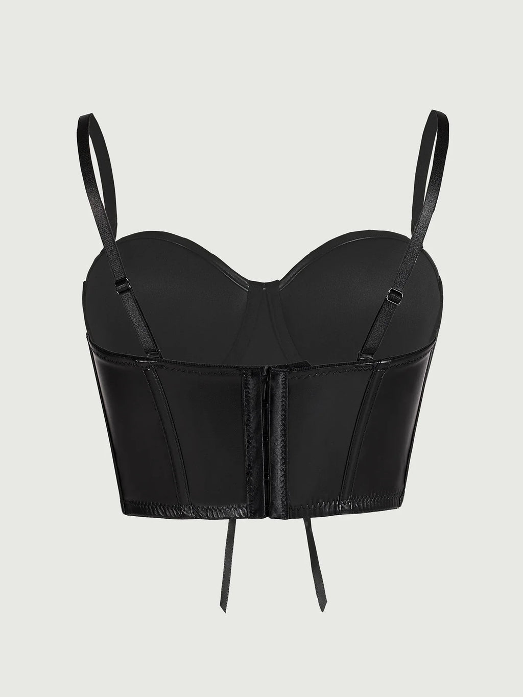 Sexy Black Short Leopard Print Shapewear Tube Top Strap Back Button Women's Erotic Crop Top Camisole Casaul Pure Desire HVVI