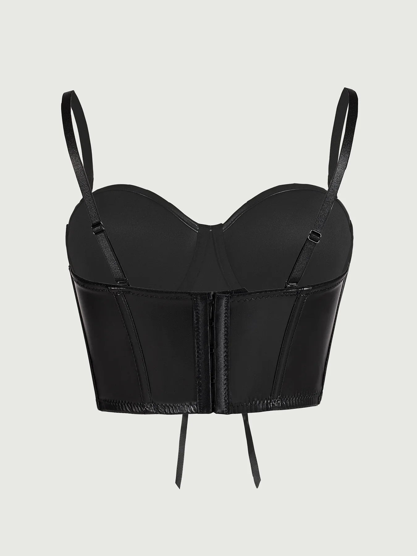 Sexy Black Short Leopard Print Shapewear Tube Top Strap Back Button Women's Erotic Crop Top Camisole Casaul Pure Desire HVVI