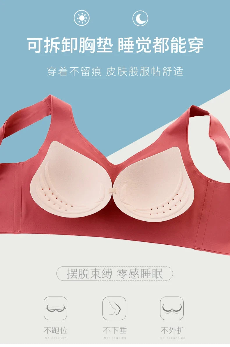 M-7XL Seamless Sport Bra Push Up Bra for Women Wireless Comfort Underwear Sport Brassiere Femme Plus Size Bralette Sexy Lingerie