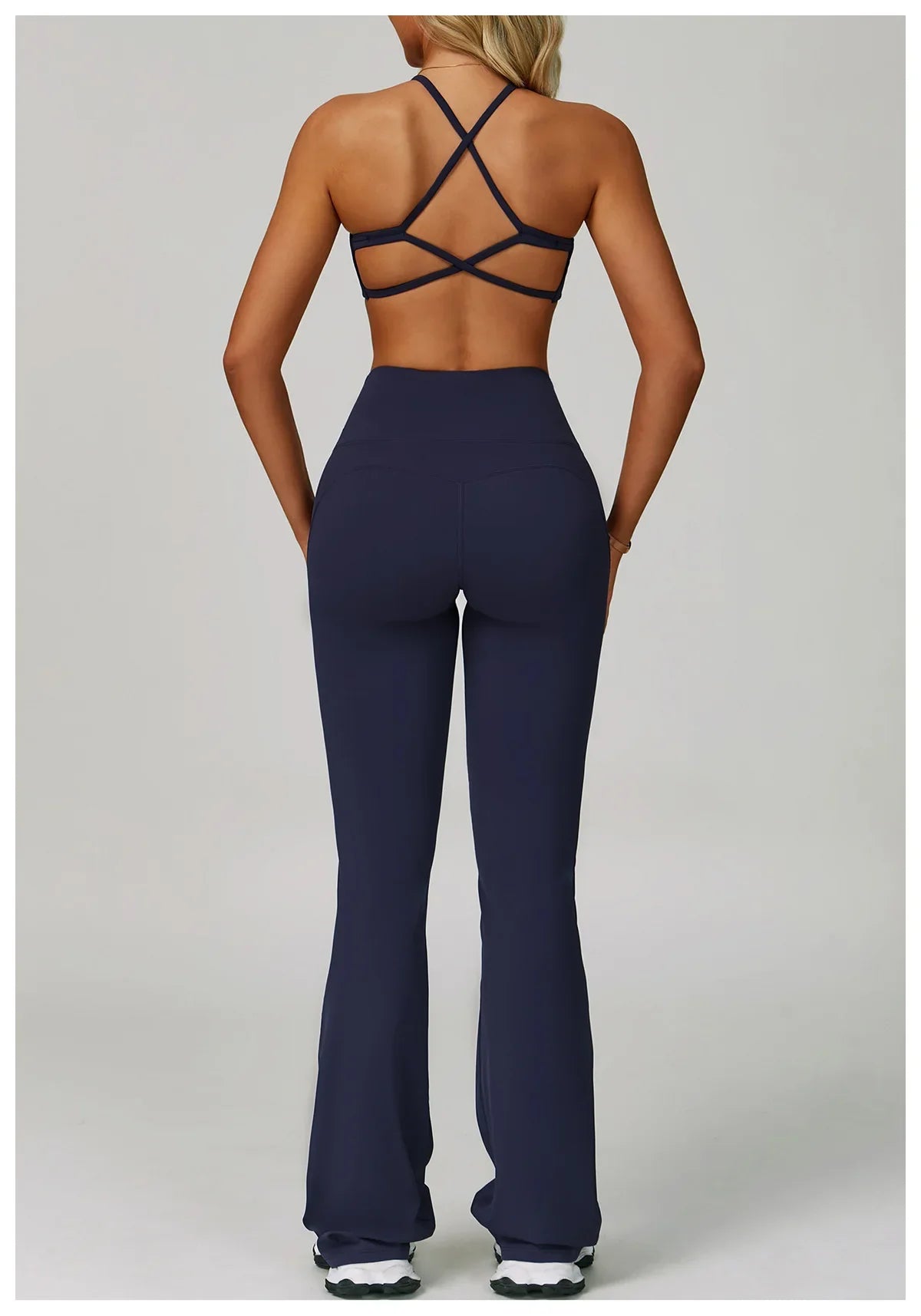 Hearuisavy Women's Running Comfort 2Pcs Sports Pants Set High Waist Push Up Workour Sportswear Casual Cycling Jogging Yoga Bras
