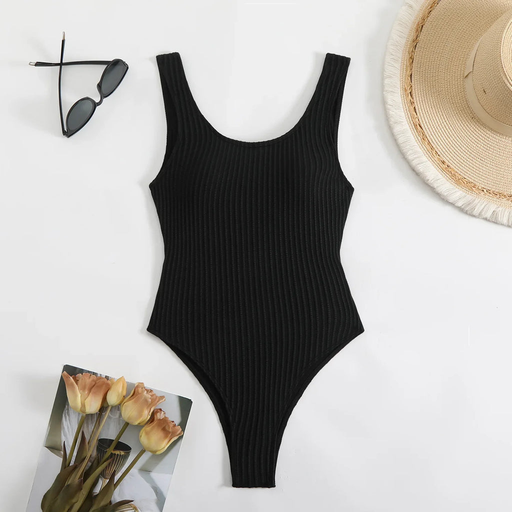 Sexy Red White Swimwear Women 2025 Hollow Out Backless Slimming Tummy Control One Piece Swimsuit Bathing Suit Holiday Monokini