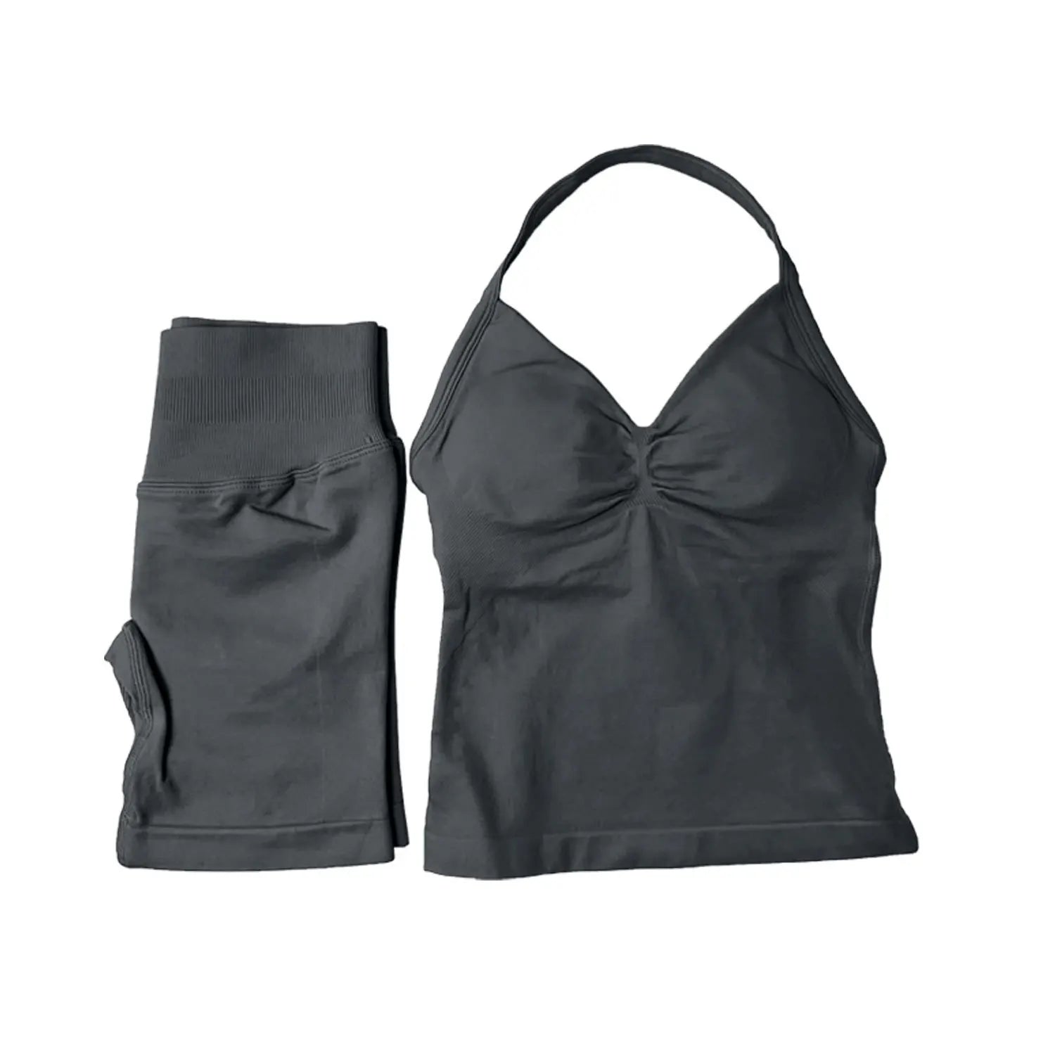 NCLAGEN Yoga Sets Women Gym Clothes ongline Strappy Top Shorts Activewear Sports 2 Piece Fitness Suit Running Workout Sportwear