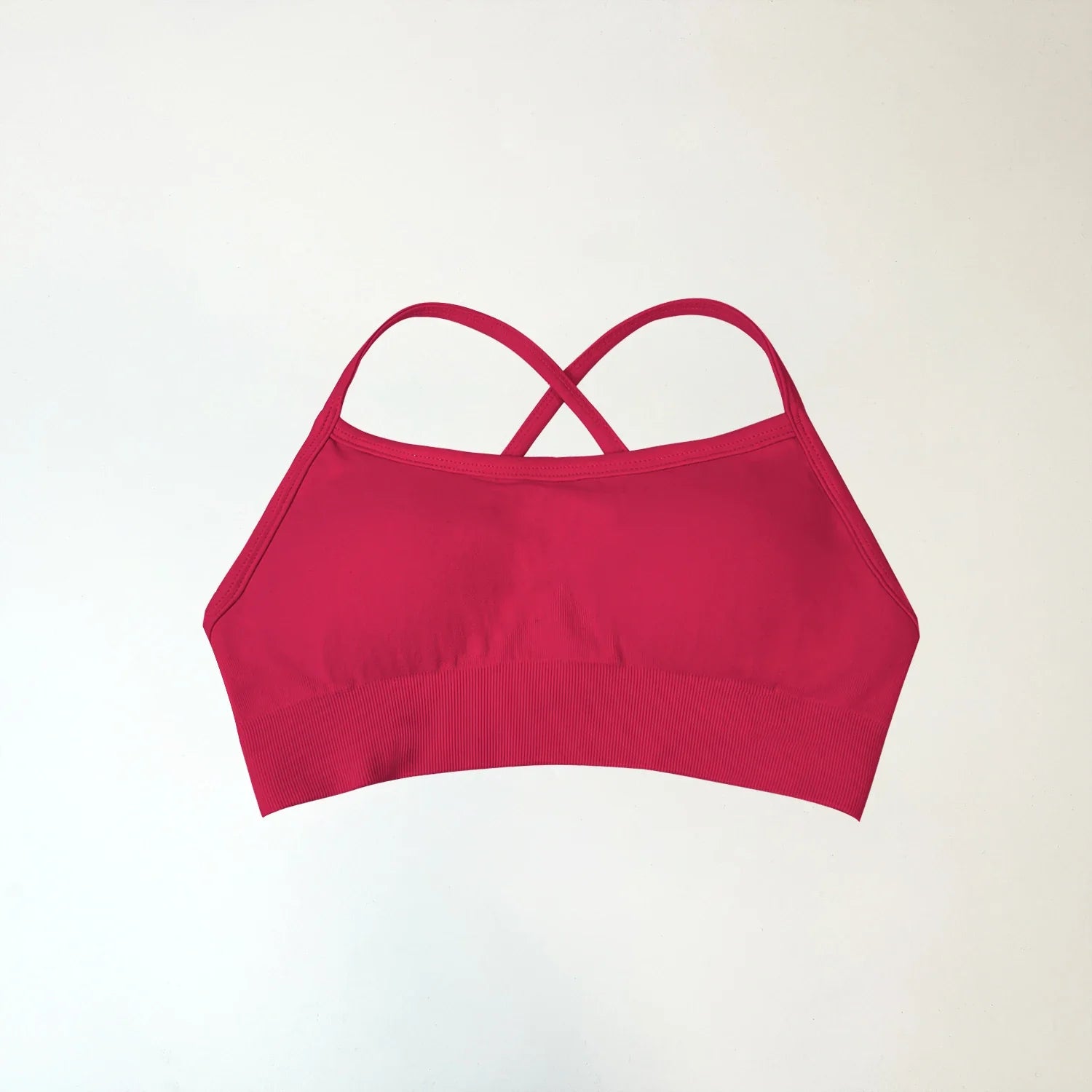 NCLAGEN Backless Sports Bra high support Fitness Underwear Back Cross Gym Crop Top Women Training Running workout Seamless Bras