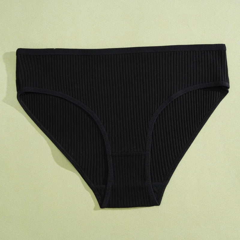 Women's Seamless Cotton Briefs Women Panties Solid Color Breathable Underwear Female Low Waist Soft Lingerie S-XXL