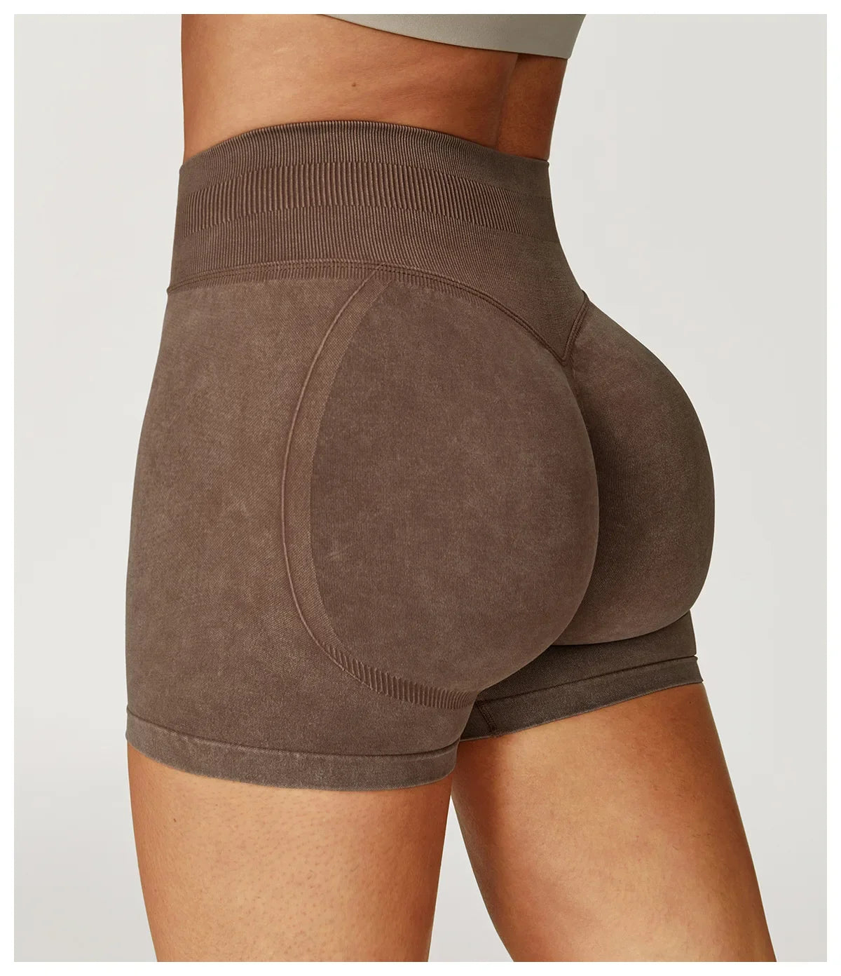 High Waist Yoga Shorts Women Sand Washed Yoga Shorts Workout Shorts Fitness Yoga Lift Butt Fitness Yoga Gym Running Short Pants