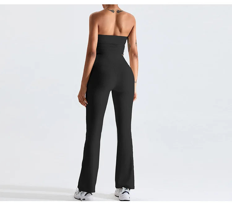 Sexy Strapless Sports Bra Backless Gym Top Women Quick-Drying Yoga Clothes Women Top Fitness Chest Wrap Underwear Workout Bra