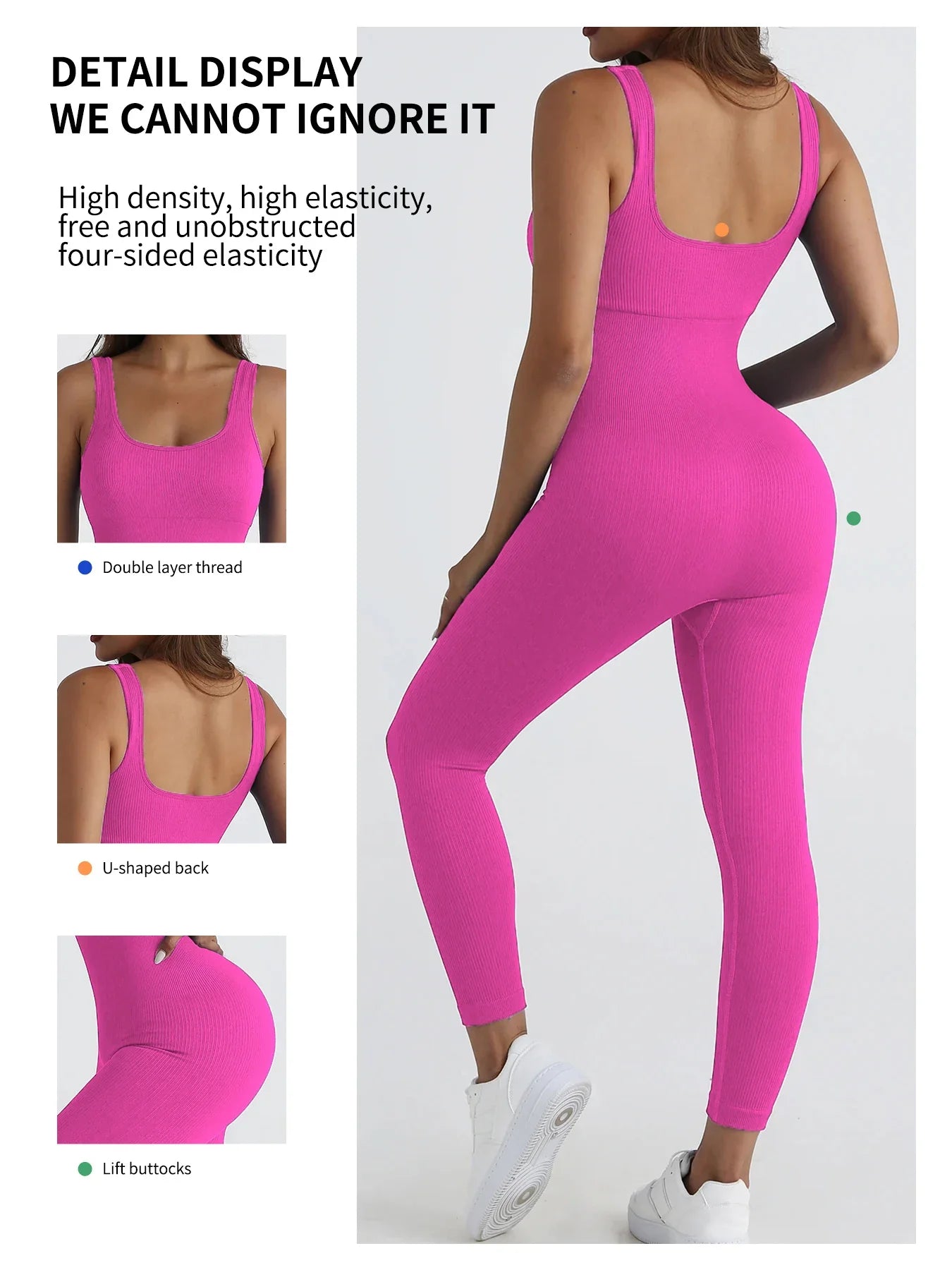 CZGUKE Women's Sportswear Yoga Set Integrated Sportswear Women's Gym Fitness Suit Fitness Stretch One Piece Yoga Suit