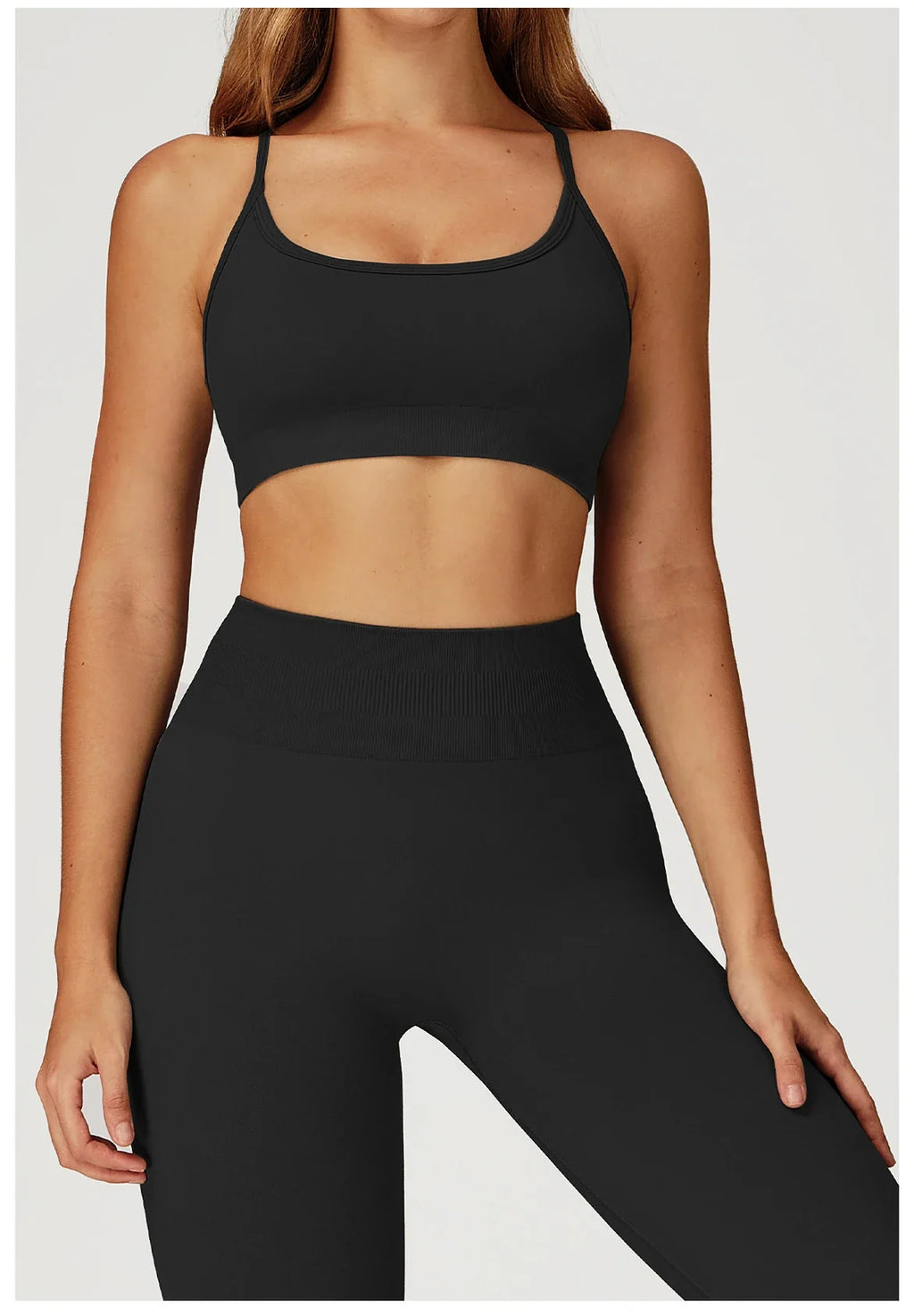 Women Seamless Yoga Sports Bra Breathable Shock Proof Gym Workout Fitness Push up Top Yoga Running Active Sportswear Vest Bra