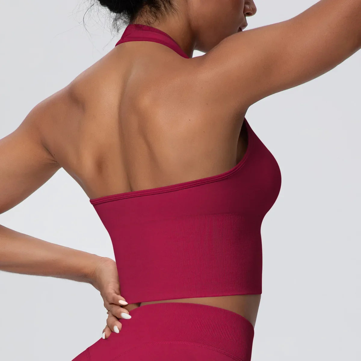 Gym Tops Women Halter Top Gym Vest Woman Sexy Backless Push Up Sport Bras Running Vest Workout Tops Activewear Yoga Fitness Vest