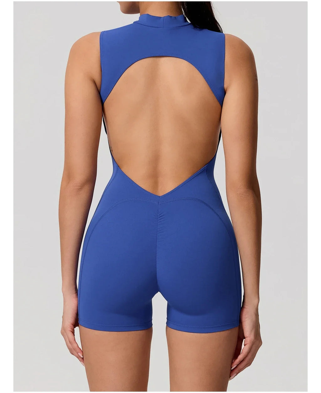 Hearuisavy Summer Sports Overalls Women Gym High Stretch Sleeveless Yoga Bodysuit Running Push Up Butt-Lifting Fitness Jumpsuit