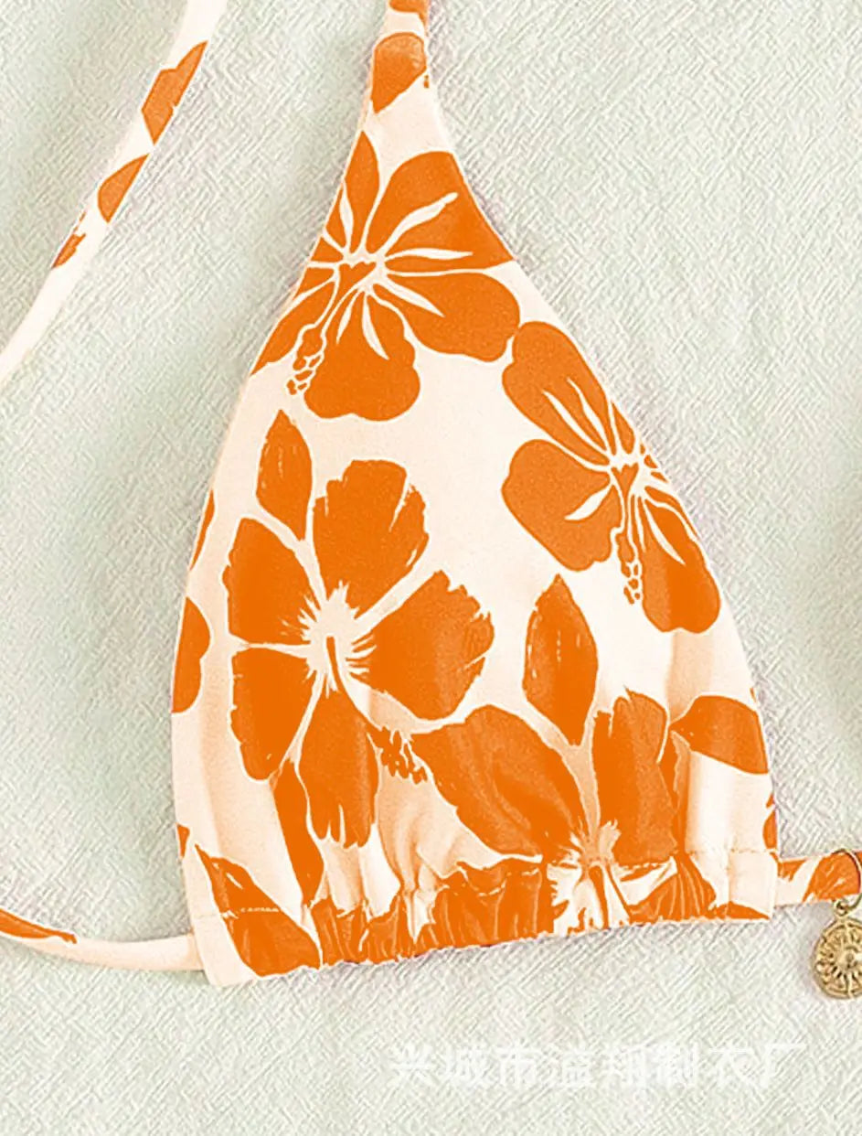Micro Bikini 2026 Push Up Women Swimsuits Sexy Swimwear Brazilian Bikini Set Biquini Print Swimsuit Summer Brown Beachwear