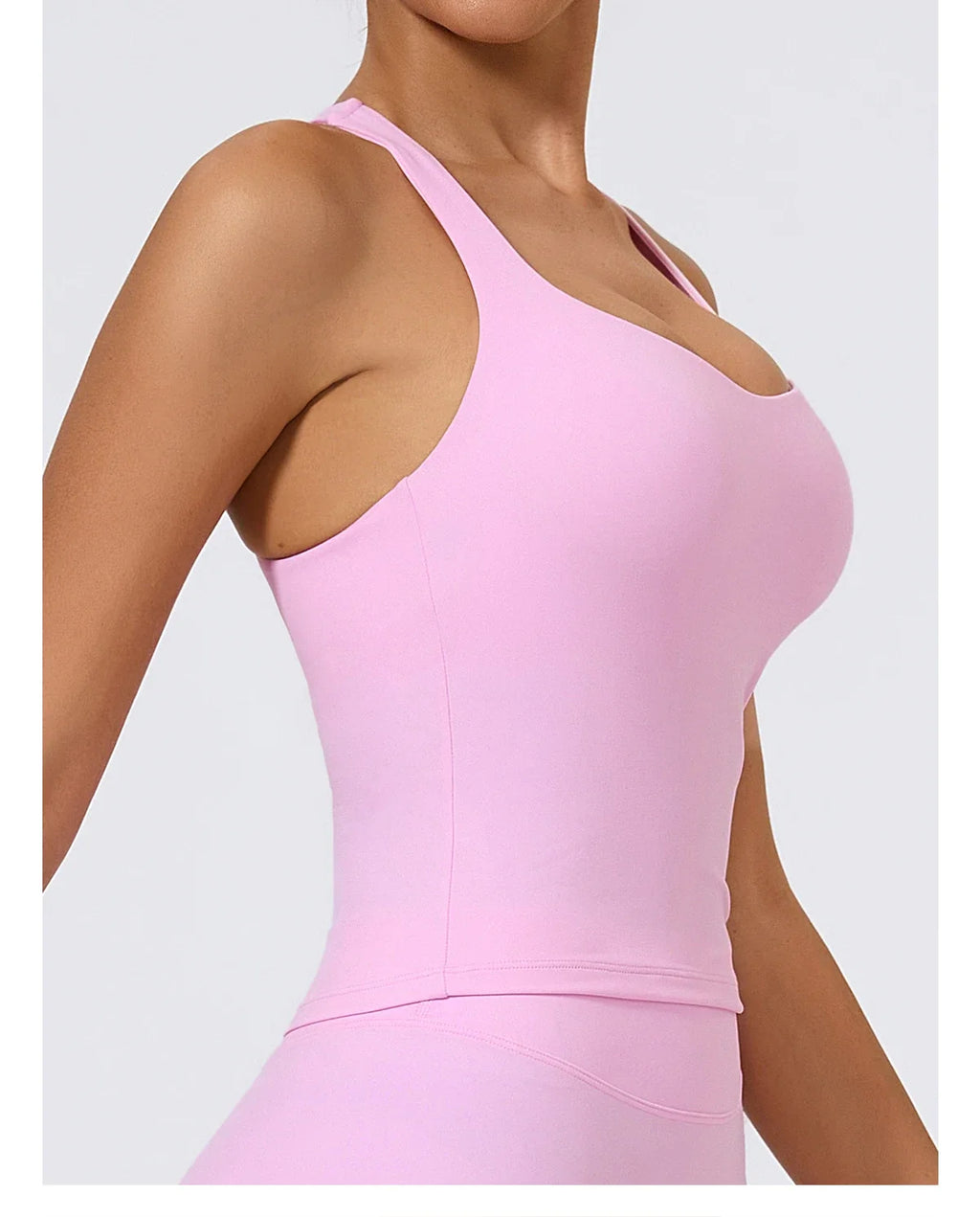 Hearuisavy Summer Woman Sports Vest I-Back Strap Design Gym Sportswear Breathable Quick Dry Fitness Tank Top Running Yoga Top