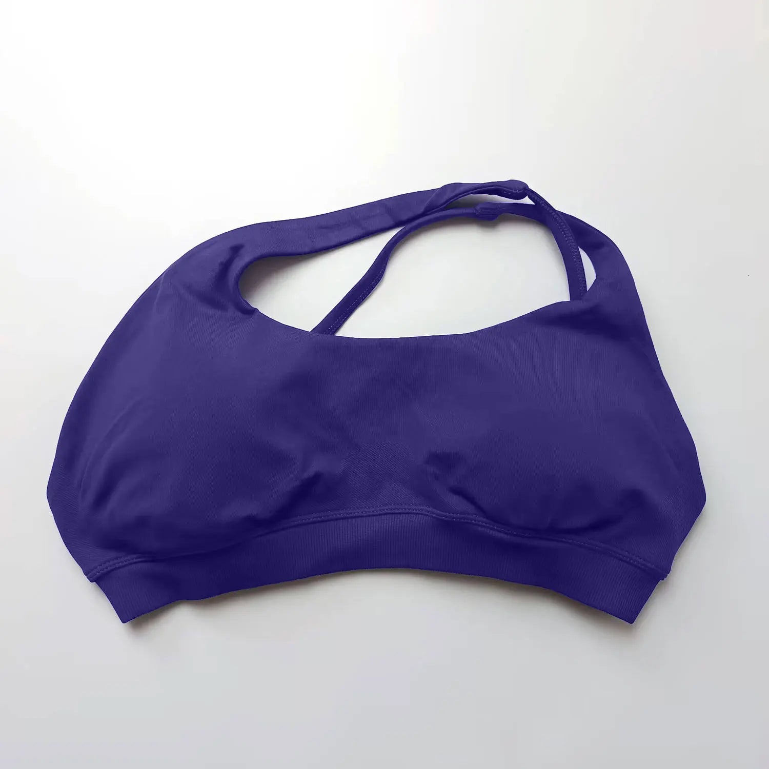 NCLAGEN Asymmetric Sports Bra Gym Top Woman High Support Halter Backless Fitness Speed Activewaer Workout Seamless Underwear