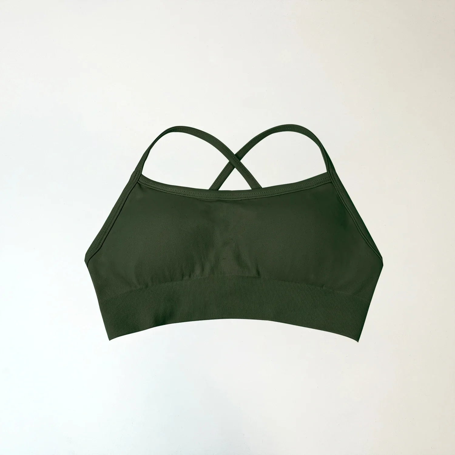 NCLAGEN Backless Sports Bra high support Fitness Underwear Back Cross Gym Crop Top Women Training Running workout Seamless Bras