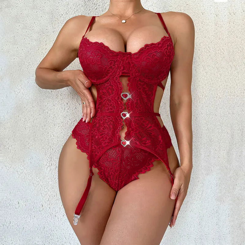 Sexy Lingerie Women Bra And BodyStockings Sets Cosplay Erotic Costumes Deep V Underwear Set Female Sexy  Bra And Panty Sets