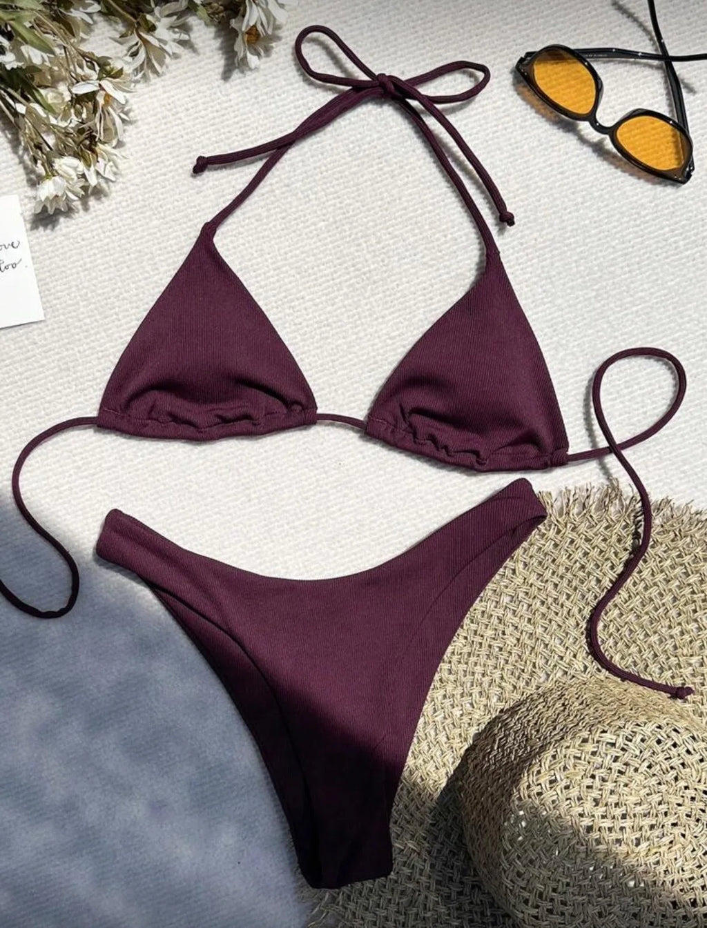 2026 New Micro Mini Black Solid Color Swimwear Women Bikini Set Sexy Biquini Bathing Suit Swimsuit Bandage Swim Suit Brazilian