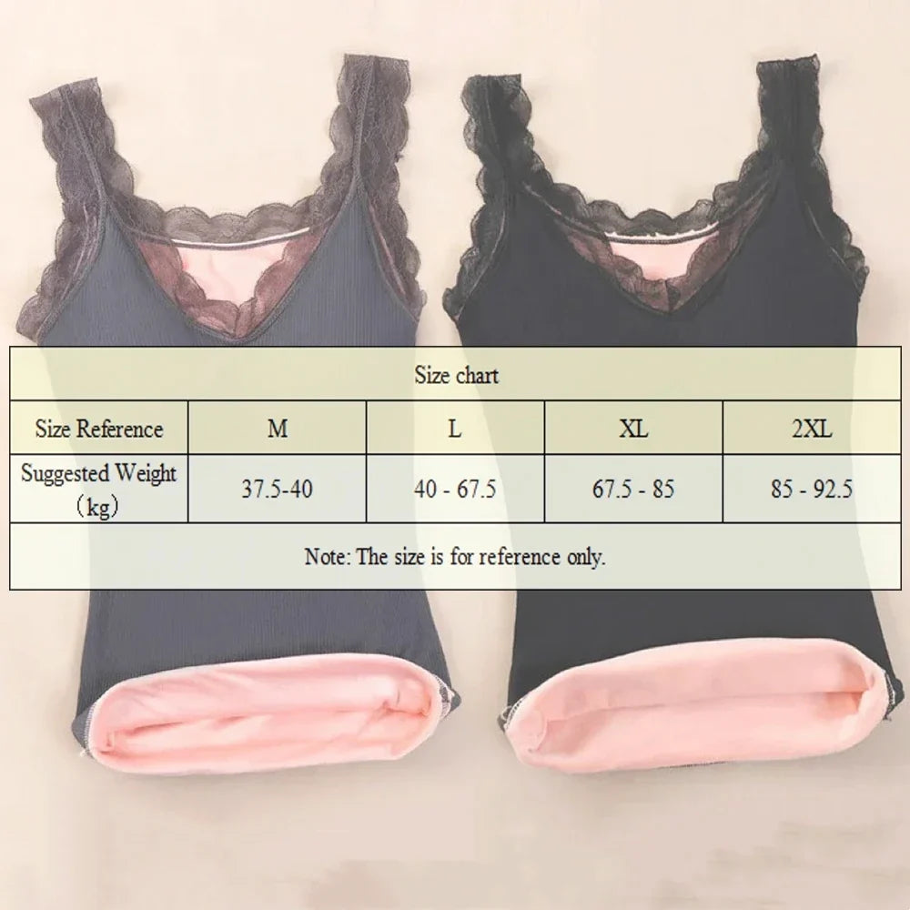 Thermal Underwear Plus Size Vest Thermo Lingerie Women Winter Clothing Warm Top Inner Wear Thermal Shirt Undershirt Intimate